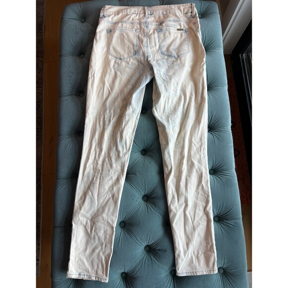 Chicos Jeans Womens 0 US 4 Acid Washed Blue Pants Tall Stretch - Picture 6 of 10